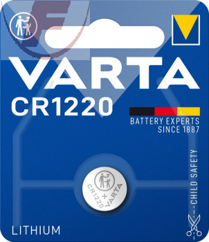 CR1220, Lithium-Knopfzelle 3Volt- Varta