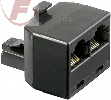 ISDN T-Adapter: RJ45-Stecker> 2 x RJ45-Buchse Belegung 1:1