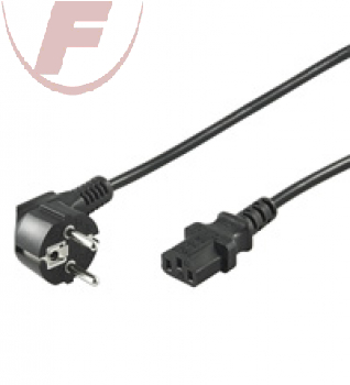 Netzkabel, 5m, Schutzkontakt-Winkelstecker> Kaltgerätekupplung