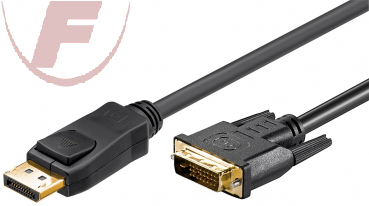 DisplayPort/DVI-D, 2m, DisplayPort-Stecker > DVI-D-Stecker Dual-Link (24+1 pin)