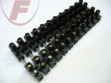 Lüsterklemmleiste steckbar 4mm² schwarz