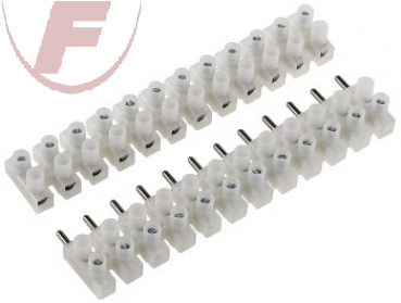 Lüsterklemmleiste steckbar 2,5-4,0mm², 12 Klemmen, transparent