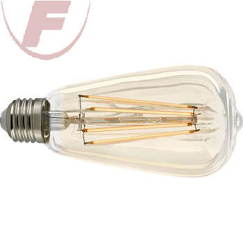 E27 LED-Kolben/Birne 4,5Watt, 400lm, 2000K, 330°, gold, Filament