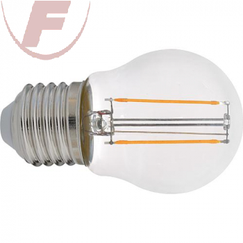 E27 LED-Tropfen, Filament, 2,5Watt, 250lm, 2700K, 360°, klar, dimmbar