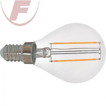 E14 LED-Tropfen, Filament, 2,5Watt, 280lm 2700K, 360°, klar - EGB