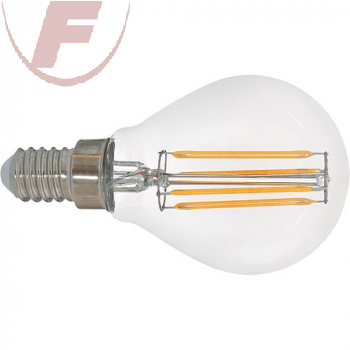 E14 LED-Tropfen, Filament, 4,5Watt, 510lm, 2700K, 360º, klar - EGB