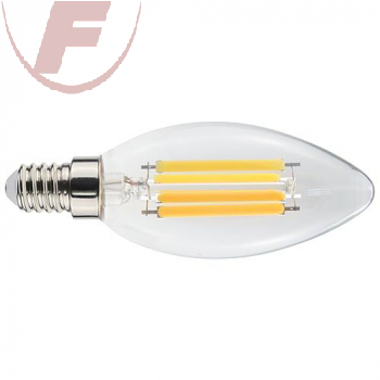 E14 LED-Kerze, 5Watt, 630lm, 2700K, 330°, klar, dimmbar - EGB