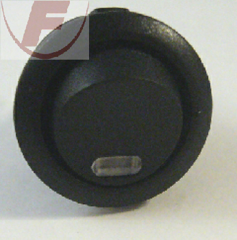 Wippenschalter, 1xE/A 250V 10A sw/sw/rt LED