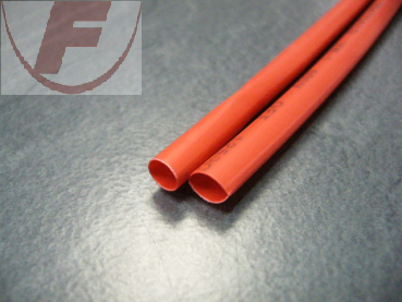 Schrumpfschlauch 2:1, rot D= 12,7mm - Meterware -