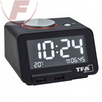 Digitaler Wecker mit USB Ladefunktion HOMTIME - 60.2017