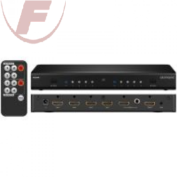 Full HD Matrix 4x2 verteilt 4 HDMI™ Signale im Mix auf bis zu 2 Bildschirme und