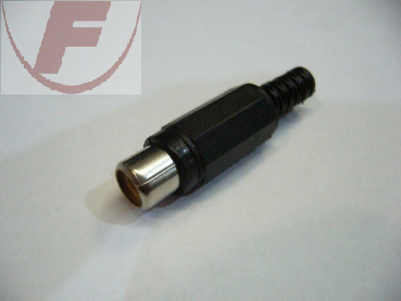 Cinch-Kupplung, Kunststoff, schwarz