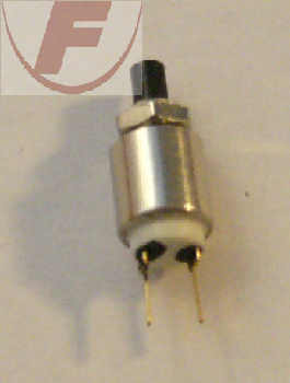 Drucktaster, Druck=EIN, schwarz, 100 mA/30 V, Ø 4,2mm - APEM 9233CD