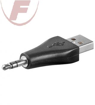 USB-Adapter USB 2.0-Stecker (Typ A) > Klinke 3,5 mm Stecker (3-Pin, stereo)
