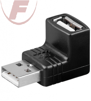 USB Adapter USB 2.0-Stecker (Typ A) > USB 2.0-Buchse (Typ A) 90°