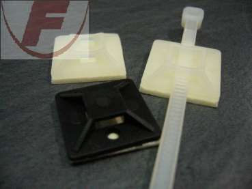 Kabelsockel, selbstklebend 28x28 mm natur