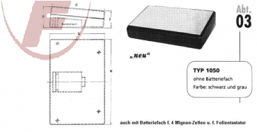 Kunststoff-Pultgehäuse 210x140x50 schwarz mit Alu-Deckel