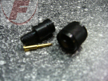 Mini-UHF-Stecker, Crimp, schwarz