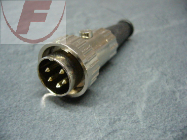 DIN-Stecker, gerade, 5-polig 240º Renkverschluß