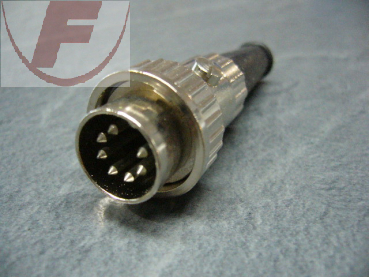 DIN-Stecker, gerade, 7-polig 240º Renkverschluß