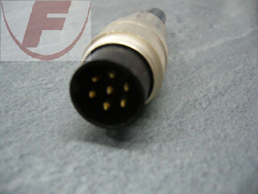DIN-Stecker, gerade, 7-polig, SV70 Schraubverschluß