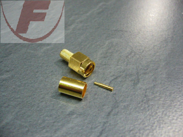 SMA-Crimpstecker RG-58C/U vergoldet
