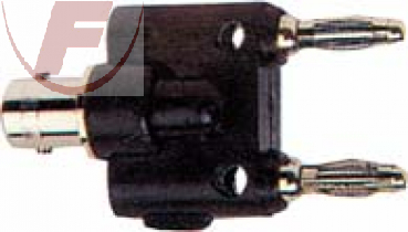 Adapter BNC-Buchse>  2x4mm-Stecker