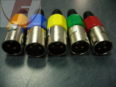 XLR-Stecker 3-polig, gelb