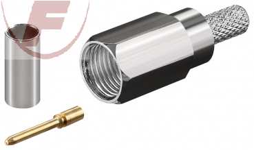 FME-Stecker Crimp für RG 58/U - mit Gold-Pin