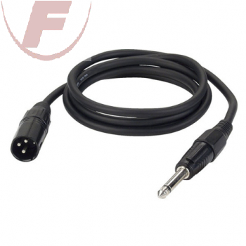 Mono-Klinkenstecker 6,3 / XLR Stecker, 1,5m - Audiokabel