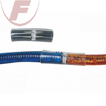 Lichtschlauch-Linearverbinder transparent Durchmesser: 13mmØ