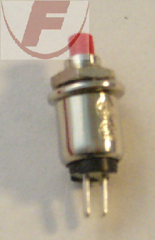 Drucktaster, Druck=EIN, rot, 0,5A/125V