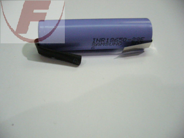 Li-Ion-Akku 18650 29E, 3,7V, 2900mAh mit Lötfahne, 18x64 mm