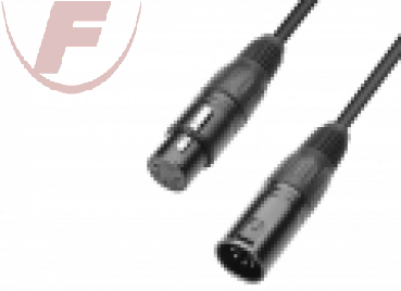 DMX Kabel XLR Kupplung 5pol / XLR Stecker 5pol, 3m - Adam Hall 3 Star K3DGH0300