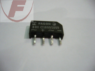 Gleichrichter Flachbrücke 80V, 1,5A   W+W-