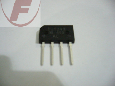 D2SB40 Gleichrichter  Flachbrücke 2A 400V +~~-