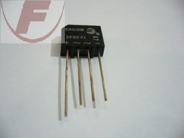 Gleichrichter Flachbrücke 100V, 2A  +~~-