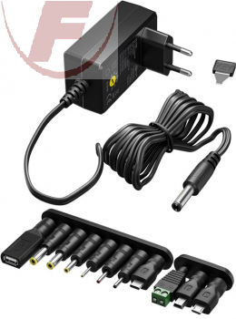 Steckernetzgerät AC/DC, 3-12 V / 1000mA