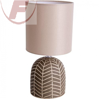 Tischleuchte braun/beige, Sockel E14