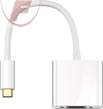 Adapter, USB-C™-Stecker > VGA-Buchse (15-polig), weiß