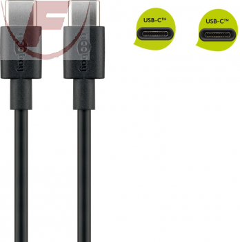 USB-2.0 Kabel, USB-C/C Stecker/Stecker, 0,5m, bis 480 Mbit/s