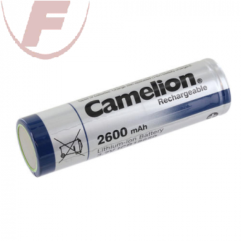 Li-Ion-Akku 18650, 3,7V, 2600mAh - Camelion, 18x64mm, Anschluss Knopf