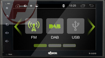 R-D210 - RADICAL R-D210 2-Din DAB+ Infotainer