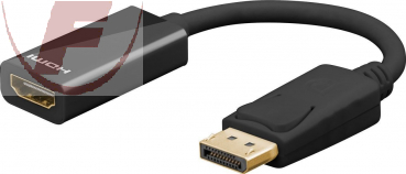 DisplayPort/HDMI™, 0,1m - DisplayPort-Stecker > HDMI™-Buchse (Typ A)