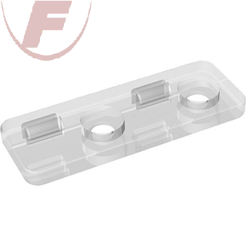 Kunststoff-Montage-Clip Set transparent (2xClip, 4xSchrauben) - EVN APCLIP