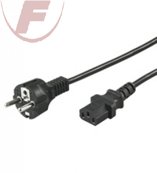 Netzkabel, 1,5m, Schutzkontaktstecker> Kaltgerätekupplung