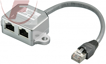 Kabel-Splitter (Netzwerkdoppler), CAT Y-Adapter - Beschaltung 2 x CAT 5 Ethernet