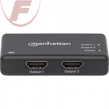 2 Port HDMI-Splitter 4096 x 2160 Pixel Schwarz