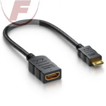 deleyCON Mini HDMI Portsaver Adapter Kabel