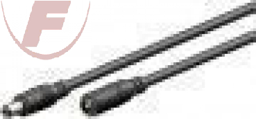 DC-Verlängerungskabel 2,5 mm, 3 m Schwarz - zur Stromversorgung